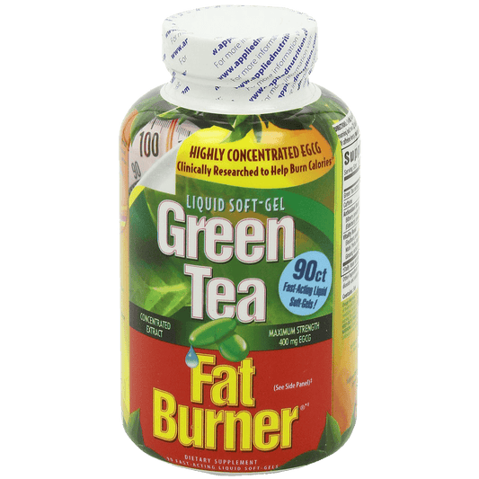Applied Nutrition Green Tea Fat Burner Maximum Strength with 400 mg EGCG Fast-Acting 90 Liquid Soft-Gels (Pack of 2)