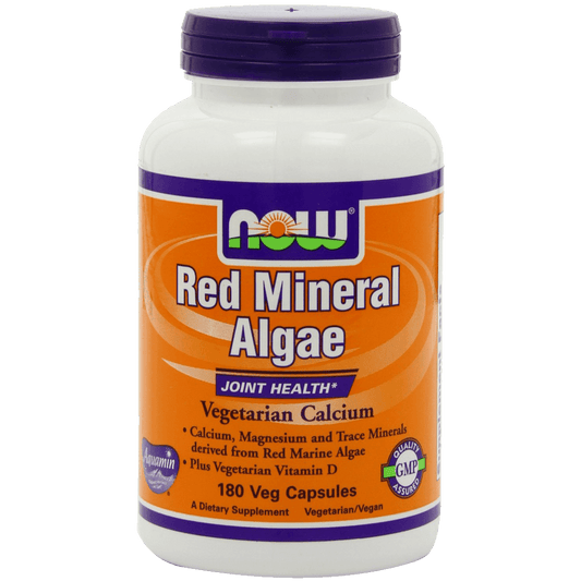 Now Foods Red Mineral Algae aquamin Veg-Capsules 180-Count